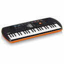 【中古】CASIO(カシオ) 44ミニ鍵盤 電子キーボード SA-76 ブラック&オレンジ