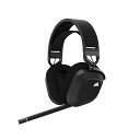 【中古 非常に良い】CORSAIR HS80 RGB WIRELESS プレミアムゲーミングヘッドセット、PC/PS4/PS5 Dolby Atmos CA-9011235-AP Carbon