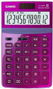 【中古】カシオ 電卓 ジャストタイプ 12桁 ピンク JF-Z200PK-N