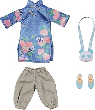 【中古】ねんどろいどどーる おようふくセット チャイナ服 ロング丈 [パンダ]