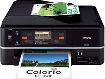 【中古 非常に良い】EPSON Colorio インクジェット複合機 EP-901F 有線・無線LAN標準搭載 タッチパネル液晶 FAX搭載 6色染料インク 【中古 非常に良い】EPSON Colorio インクジェット複合機 EP-901F 有線・無線LAN標準搭載 タッチパネル液晶 FAX搭載 6色染料インク