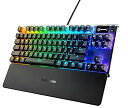 【中古 非常に良い】SteelSeries ゲーミングキーボード テンキーレス 赤軸 有線 英語配列 有機ELディスプレイ搭載 Apex 7 TKL US Red Switch 64646