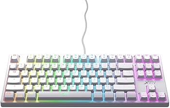 【中古】K4 RGB テンキーレス ホワイト エディション メカニカル ゲーミングキーボード RGB US