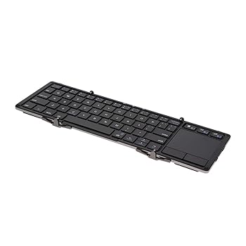 【中古】オウルテック Bluetoothキーボード タッチパッド付き 折りたたみ式 マルチペアリング スマホ/タブレット スタンド付き 217g 英語配列63キー 1 OW 【中古】オウルテック Bluetoothキーボード タッチパッド付き 折りたたみ式 マルチペアリング スマホ/タブレット スタンド付き 217g 英語配列63キー 1 OW
