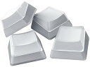 【中古】Razer Phantom Keycap Upgrade Set (White) 交換用キーキャップ US/UKレイアウト用 半透明プディングデザイン LEDのオンオフで刻印と無刻印を切