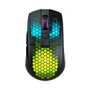 【中古】ROCCAT ゲーミングマウス Burst Pro Air ワイヤレス 2.4GHz/Bluetooth ブラック/黒 光学式/19K/オプティカルスイッチ/サイドボタン/軽量81g/PTFE(2)