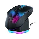 【中古 非常に良い】ROCCAT ゲーミングマウス Kone XP Air ワイヤレス 2.4GHz/Bluetooth ブラック/黒 光学式/19K/オプティカル/多ボタン/99g/充電ドック/4D Wheel/Re