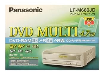 【中古 非常に良い】USB2.0接続 カートリッジ式DVD-RAM対応ドライブ パナソニック LF-M660JD
