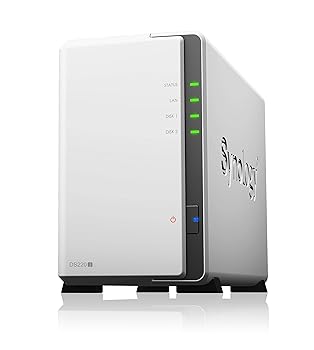 【中古】Synology DS220j DiskStation 2ベイ NAS 4コアCPU 512MBメモリ SATA対応