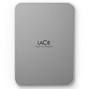 【中古 非常に良い】ラシー LaCie 外付けHDD ハードディスク 2TB Mobile Drive Mac/iPad/Windows対応 ムーン・シルバー ...