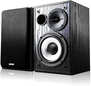 【中古】Edifier R980T アクティブ ブックシェルフ スピーカー システム, 2RCA 入力 24 RMS AUX接続 ケーブル付き，2.0 アンプ内蔵 -0.5インチ・トゥイー