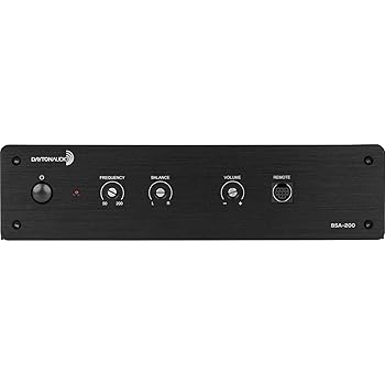 【中古】Dayton Audio BSA-200 200ワット ブリッジ可能なステレオバスシェーカーとサブウーファーアンプ リモコン付き - 110 WPC RMS 2オーム、4オームブ 【中古】Dayton Audio BSA-200 200ワット ブリッジ可能なステレオバスシェーカーとサブウーファーアンプ リモコン付き - 110 WPC RMS 2オーム、4オームブ