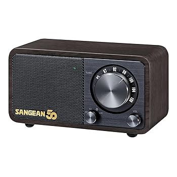 【中古】【国内正規品】Sangean WR-301 50th Anniversary ワイドFM対応 FMラジオ・Bluetoothスピーカー、ウッドキャビネット、手のひらサイズのコンパク