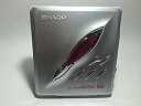 【中古】SHARP シャープ MD-ST800-R ピンク ポータブルMDプレーヤー MDLP対応 (MD再生専用機/MDウォークマン)