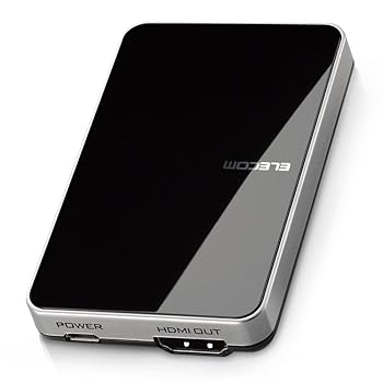 【中古】エレコム Miracastレシーバー ミラキャスト Windows10スマホ対応 Continuum機能搭載 LDT-MRC02/C