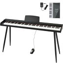 【中古】TORTE トルテ 電子ピアノ 88鍵盤 セミウェイトキー フルスケール 日本語表記 128ボイス 木製筐体 ブラック TDP-SP03WL/BK スタンド付き [サステ