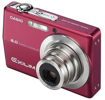 【中古】［非常に良い］カシオ計算機 デジタルカメラ EXILIM 600万画素 光学3倍ズーム 2.7型大画面液晶 本体色:レッド EX-Z600RD