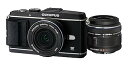 【中古】OLYMPUS ミラーレス一眼 PEN E-P3 ツインレンズキット ブラック E-P3 TKIT BLK
