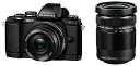 【中古】OLYMPUS OM-D E-M10 ダブルズームキット ブラック ミラーレス一眼 OM-D E-M10 DZKIT BLK