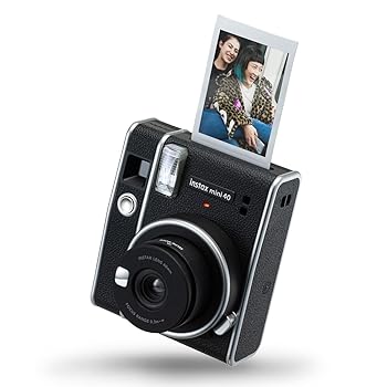【中古】富士フイルム インスタントフィルムカメラ Instax Mini 40 ブラック コンパクト