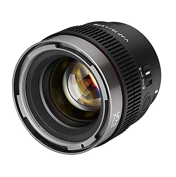 【中古】SAMYANG 動画用単焦点AFレンズ V-AF 75mm T1.9 FE ソニー α Eマウント フルサイズ対応 8K対応 軽量280g ブラック 888503