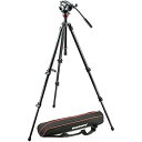 【中古】マンフロット(Manfrotto) ビデオキット シングル3段 MDEVEマグファイバー MVH500AH-755CX3