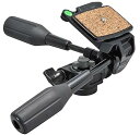 【中古】スリック SH-734 HD ブラック 動画対応3ウェイ雲台 206522