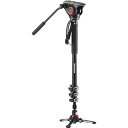 【中古】マンフロット(Manfrotto) 一脚 XPROフルードビデオ一脚 フルード雲台MVH500AH相当品付属 アルミニウム MVMXPRO500