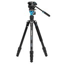【中古】Benro Aero 2 PRO アルミ製トラベルビデオ三脚 ツイストレッグロック レベリングコラム S2PROビデオヘッド (A1683TS2PRO)