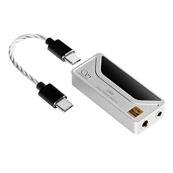 【中古】SHANLING UA4ヘッドホンアンプ、ポータブルUSB DAC AMP、MQA 16X、768kHz、DSD512対応、Android/iOS/Mac/Windows用の高駆動電力、ドングルボリュ