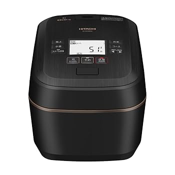 【中古】［非常に良い］日立 炊飯器 5.5合 圧力&スチームIH 蒸気カット RZ-W100EM K 漆黒 八代目儀兵衛..