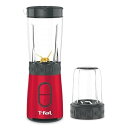 【中古】ティファール ミキサー 600mL コンパクト 300W ハイパワー ミル付き 「ミックス&ドリンク ネオ ルビーレッド」 スムージー BL13C5JP