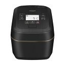 【中古】日立 炊飯器 5.5合 圧力&スチームIH ふっくら御膳 RZ-W100FM K 漆黒 日本製 大火力 沸騰鉄釜 蒸気カット