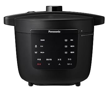 【中古】パナソニック 電気圧力鍋 3.9L 最大6人分 圧力/低温/無水/煮込/自動調理 レシピブック付 温度..
