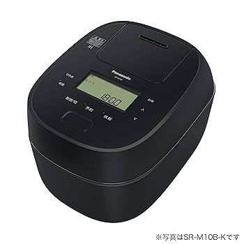 【中古】パナソニック 炊飯器 1升 急減圧バルブ おどり炊き 全面発熱5段IH式 ブラック SR-M18B-K