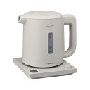 【中古】【白湯ができる電気ケトル】 ドウシシャ 電気ケトル 白湯専科 1.0L 転倒湯もれ防止 ダイヤル・プッシュ式 グレー EKZ-102MSG