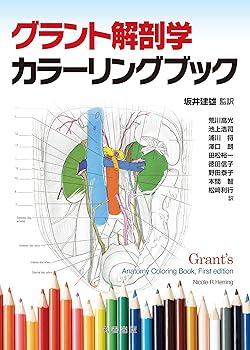【中古】グラント解剖学カラーリングブック