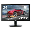 【中古】Acer ゲーミングモニター KG240bmiix 24インチ/1ms/HDMI×2/スピーカー内蔵/ブラックブースト機能