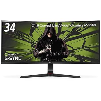 【中古】LG ゲーミング ディスプレイ モニター 34UC89G-B 34インチ/21:9 曲面Ultra Wide/IPS 非光沢/144Hz/G-Sync対応/DisplayPort,HDMI,USB