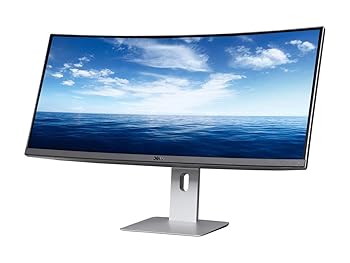 【中古】Dell (デル) U3419w ウルトラシャープ 34インチ WQHD (3440x1440) カーブ IPS USB-Cモニター ブラック