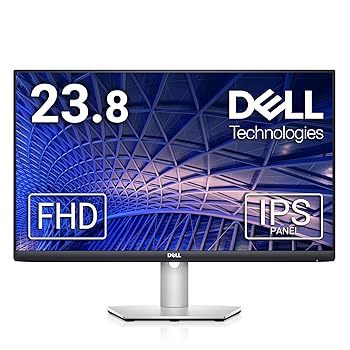 【中古】Dell S2421HS Full HD 1920 x 1080, 24-Inch 1080p LED, 75Hz, Desktop Monitor with Adjustable Stand, 4ms Grey-to-Grey Response Time, AMD F