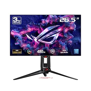 ����š�ASUS ͭ��EL �����ߥ󥰥�˥��� ROG Swift OLED PG27AQDP (26.5�����/2560x1440/��ͭ��EL�ѥͥ�/480...