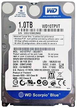 WESTERNDIGITAL WD10TPVT 1TB 2.5インチ内蔵HDD Serial-ATA 5400rpm 8MB 12.5mm厚 