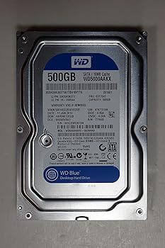 【中古】Western Digital Caviar Blue WD5000AAKX 500GB SATA3 7200rpm 16MB ハードドライブ 回転速度