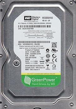 【中古】WD3200AVVS-63L2B0、DCM HGNNTJCHN、Western Digital 320GB SATA 3.5 ハードドライブ