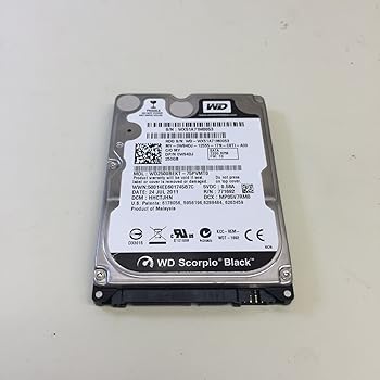 Western Digital wd2500bekt Scorpioブラック250 GB 7200 RPM 16 MBキャッシュSATA 3.0 GB / s 2.5内蔵ハードドライブ(ベアドライブ)