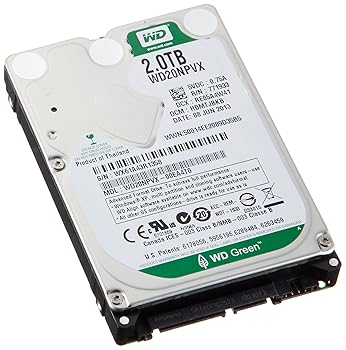 【中古】WD Green 2.5inch 15mm intelliPower 1TB SATA3.0 WD20NPVX