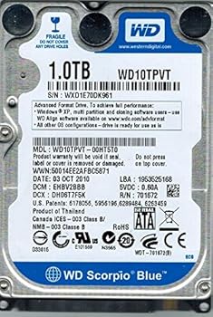【中古】Western Digital wd10tpvt-00ht5t0 1tb DCM : ehbv2bbb
