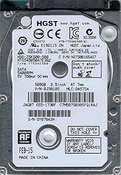 【中古】hts545050 a7e362 P/N : 0j38105 MLC : da5754 Mac ? 655 ? 1730 F中国HGST 500 GB