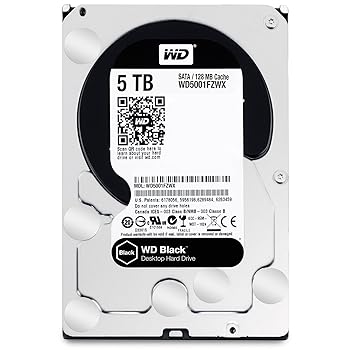 【中古】WD Black 5TB Performance Desktop Hard Disk Drive - 7200 RPM SATA 6 Gb/s 128MB Cache 3.5 Inch - WD5001FZWX